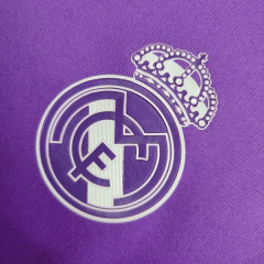CAMISA RETRÔ DO REAL MADRID - MANGA LONGA - AWAY 17/18 - loja online