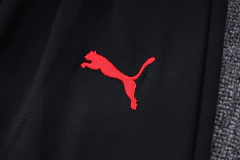 Imagem do CONJUNTO AGASALHO DO MILAN - ZÍPER COMPLETO - VERMELHO/PRETO 22/23