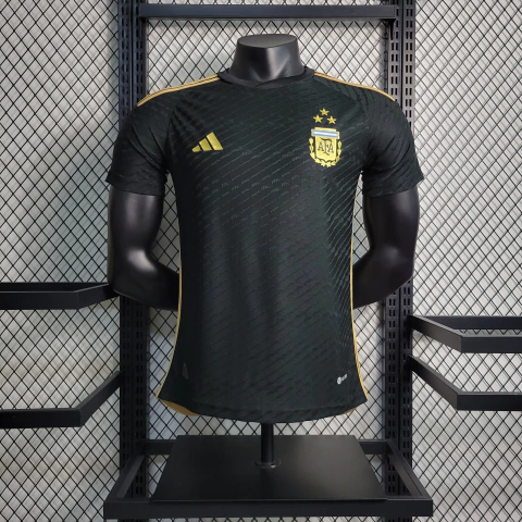 CAMISA DA ARGENTINA VERSÃO JOGADOR - ESPECIAL BLACK 2023