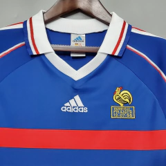 CAMISA RETRÔ DA FRANÇA - HOME 1998 - loja online