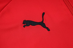 CONJUNTO AGASALHO DO MILAN - ZÍPER COMPLETO - VERMELHO/PRETO 22/23 - comprar online