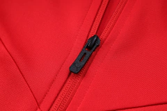 CONJUNTO AGASALHO DO MILAN - ZÍPER COMPLETO - VERMELHO/PRETO 22/23 - loja online