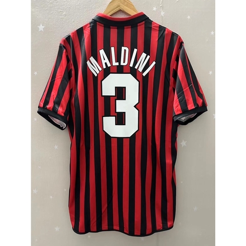 CAMISA RETRÔ DO MILAN - MALDINI 3 - HOME 99/00