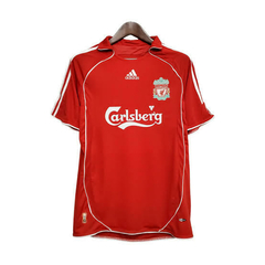CAMISA RETRÔ DO LIVERPOOL - GERRARD 8 - HOME 06/08 (COM PATCH) - comprar online