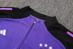 CONJUNTO AGASALHO DA ALEMANHA - ROXO/PRETO 24/24 na internet