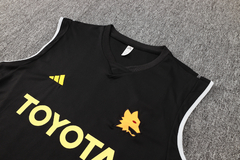 CONJUNTO DE TREINO DA ROMA - PRETO/LARANJA 23/24 - NETSHIRTS