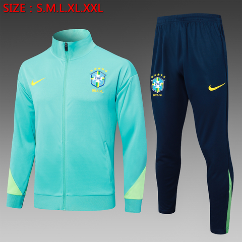CONJUNTO AGASALHO DO BRASIL - VERDE CLARO 24/25