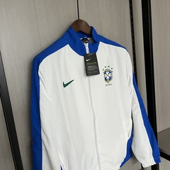 JAQUETA CORTA VENTO BRASIL - BRANCO 24/25 - loja online