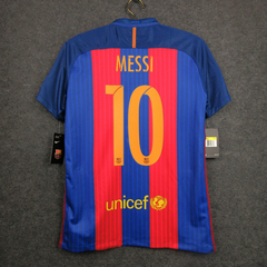CAMISA RETRÔ DO BARCELONA - MESSI 10 - HOME 16/17