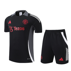CONJUNTO DE TREINO DO MANCHESTER UNITED PRETO 24/25