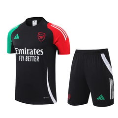 CONJUNTO DE TREINO DO ARSENAL - PRETO/VERDE/VERMELHO 24/25