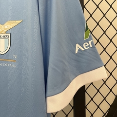 CAMISA DA LAZIO - ANIVERSÁRIO 50 ANOS - AZUL 24/25 - loja online