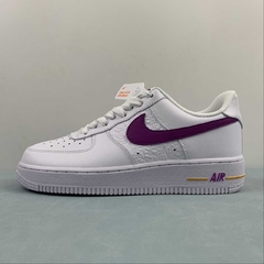 NIKE AIR FORCE 1 - BRANCO/ROXO - UNISSEX - comprar online