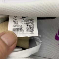 NIKE AIR FORCE 1 - BRANCO/ROXO - UNISSEX
