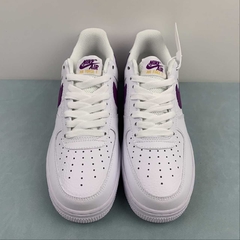 NIKE AIR FORCE 1 - BRANCO/ROXO - UNISSEX - loja online