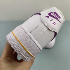 NIKE AIR FORCE 1 - BRANCO/ROXO - UNISSEX - loja online