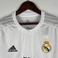 CAMISA RETRÔ DO REAL MADRID - MANGA LONGA - HOME 15/16 - comprar online