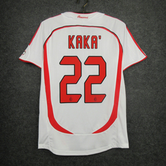 CAMISA RETRÔ DO MILAN - KAKÁ 22 - AWAY 06/07
