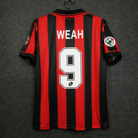 CAMISA RETRÔ DO MILAN - WEAH 9 - HOME 96/97