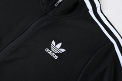 CONJUNTO AGASALHO ADIDAS CLÁSSICO - PRETO - loja online