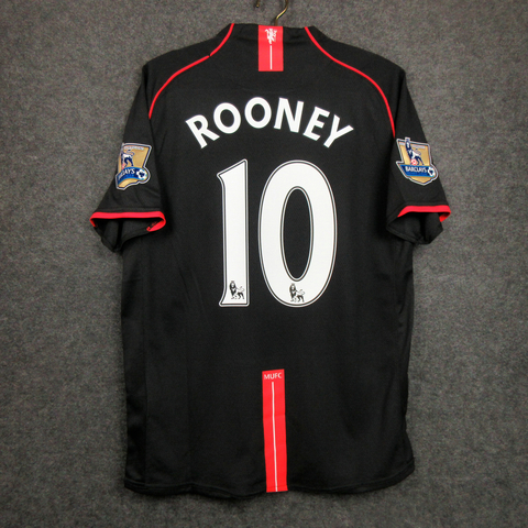 CAMISA RETRÔ DO MANCHESTER UNITED - ROONEY 10 - AWAY 07/08