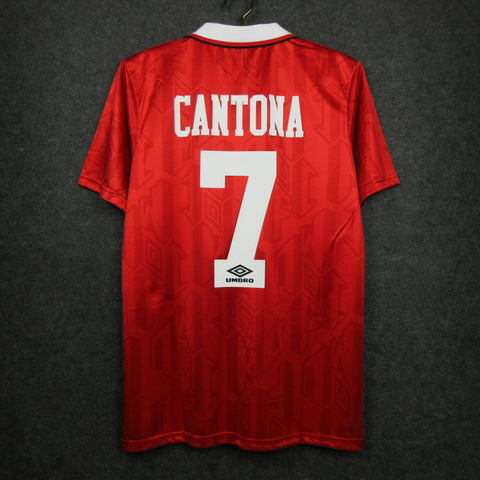 CAMISA RETRÔ DO MANCHESTER UNITED - CANTONA 7 - HOME 92/94