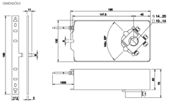 EMO-350M-24 - VSI - Atuador Proporcional 2-10Vcc, 4-20mA, 40Nm - 24VAC/VDC - 60 Hz - comprar online