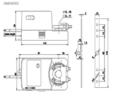 EMO-35M-24 - VSI - Atuador Proporcional, 4Nm - 24VAC - 60 Hz - comprar online