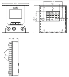 EXT-RCPB-24 | BELIMO | Termostato digital proporcional (0-10V) com tecla Quente ou Frio, tecla 3 velocidade e entrada para sensor remoto - 24V na internet