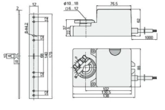Atuador de Valvula 2-10Vcc, 10Nm - 24Volts - 60 Hz para acoplamento em válvula - RSA SENSORS
