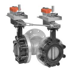 F7100HDU+2*GMX24-MFT-X1 | BELIMO | Válvula de 3 vias borboleta de 4" com atuador Proporcional - 24Vac
