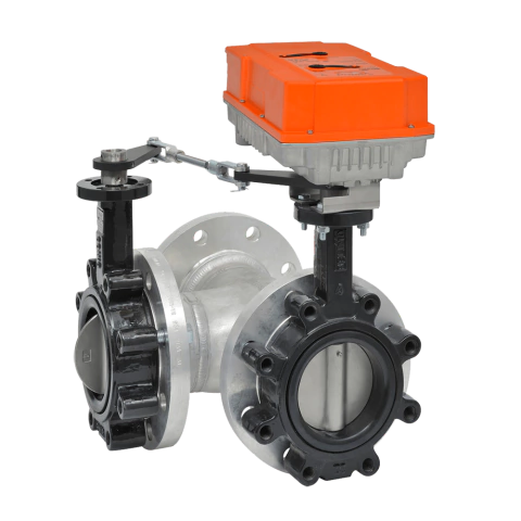 F7250L+PRXUP-MFT-T-250 | BELIMO | Válvula de 3 vias borboleta de 10" com atuador Proporcional com proteção NEMA 4X - 24 a 240Vac