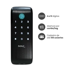 SL125B | ASSA BLOY | Fechadura Digital SL125B Com Biometria De Sobrepor Resistente a Maresia - RSA SENSORS