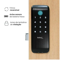 SL125B | ASSA BLOY | Fechadura Digital SL125B Com Biometria De Sobrepor Resistente a Maresia - loja online