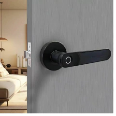 SL130 | ASSA BLOY | Fechadura Digital SL130 Com Biometria De Embutir Preta Papaiz na internet