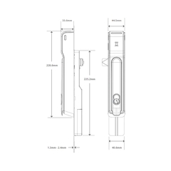 KS100-S-IPS-B-BC | ASSA BLOY | Fechadura para Rack Server sem Fio Assa Abloy KS100-S-IPS-B-BC - loja online
