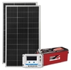 Kit Energia Solar Off Grid sem Inversor - 320Wp 240Ah / 220Ah 12V Estacionária