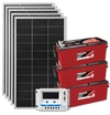 Kit Energia Solar Off Grid sem Inversor - 800Wp 240Ah / 220Ah 12V Estacionária