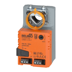 LMB24-3-P5-T | BELIMO | Atuador de damper ON/OFF e Floating de 5Nm com potenciômetro e running time ajustável - 24Vac