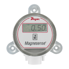 MS-021-LCD | DWYER | Sensor de pressão diferencial (4-20mA) bidirecional (+/-) para ar para baixa pressão (0.1'', 0.25'', 0.5'' w.c.) com display LCD