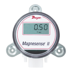 MS2-W111-LCD | DWYER | Sensor de pressão diferencial ambiente (4-20mA ou 0-5/10V) bidirecional (+/-) com range selecionável (0,1", 0,15", 0,25", 0,5" w.c.) e display LCD