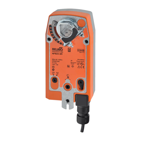 NFB24-SR | BELIMO | Atuador de damper Proporcional (2-10Vdc) de 10Nm com retorno por mola - 24Vac