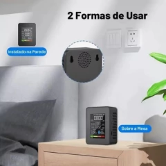 RSA-IAQMP | RSA SENSORS | SENSOR CO2 - HCHO - Qualidade Do AR - TVOC - Temperatura - Umidade com Bateria - comprar online