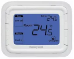 T6861H2WB-2 TERMOSTATO DIGITAL HONEYWELL, DUPLO ESTAGIO, 220V, ON OFF, HORIZONTAL, DISPLAY AZUL