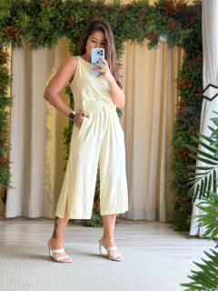 Calça Abélia - Cream - comprar online
