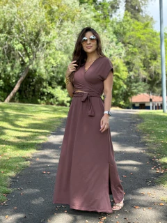 Vestido Cravo - Marrom - comprar online