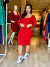 Vestido Eugenia - vermelho na internet