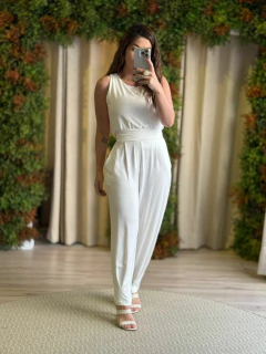 Calça Lotus - Off white - comprar online