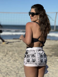 Lenço Mahay - Estrelar Preto P - comprar online