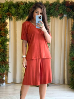 Blusa Caju - Terra Cota - comprar online